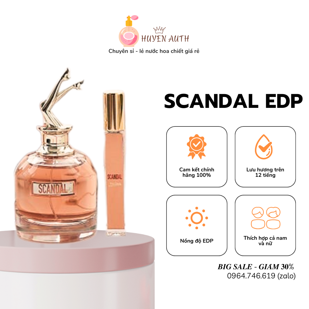 Nước hoa chiết Jean Paul Gaultier Scandal EDP 10ml Ngọt ngào, cuốn hút