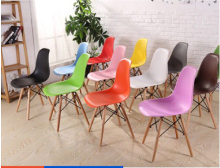 ghế EAMES chân gỗ Đan thép kiểu hiện đại hàn quốc