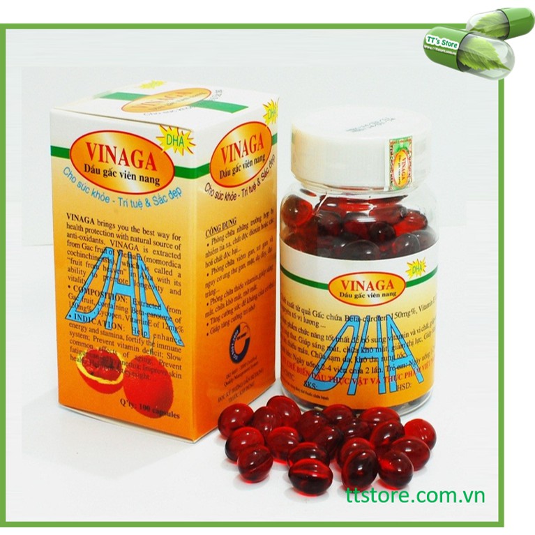 Dầu gấc vinaga-dha - dầu gấc viên nang - vinagac