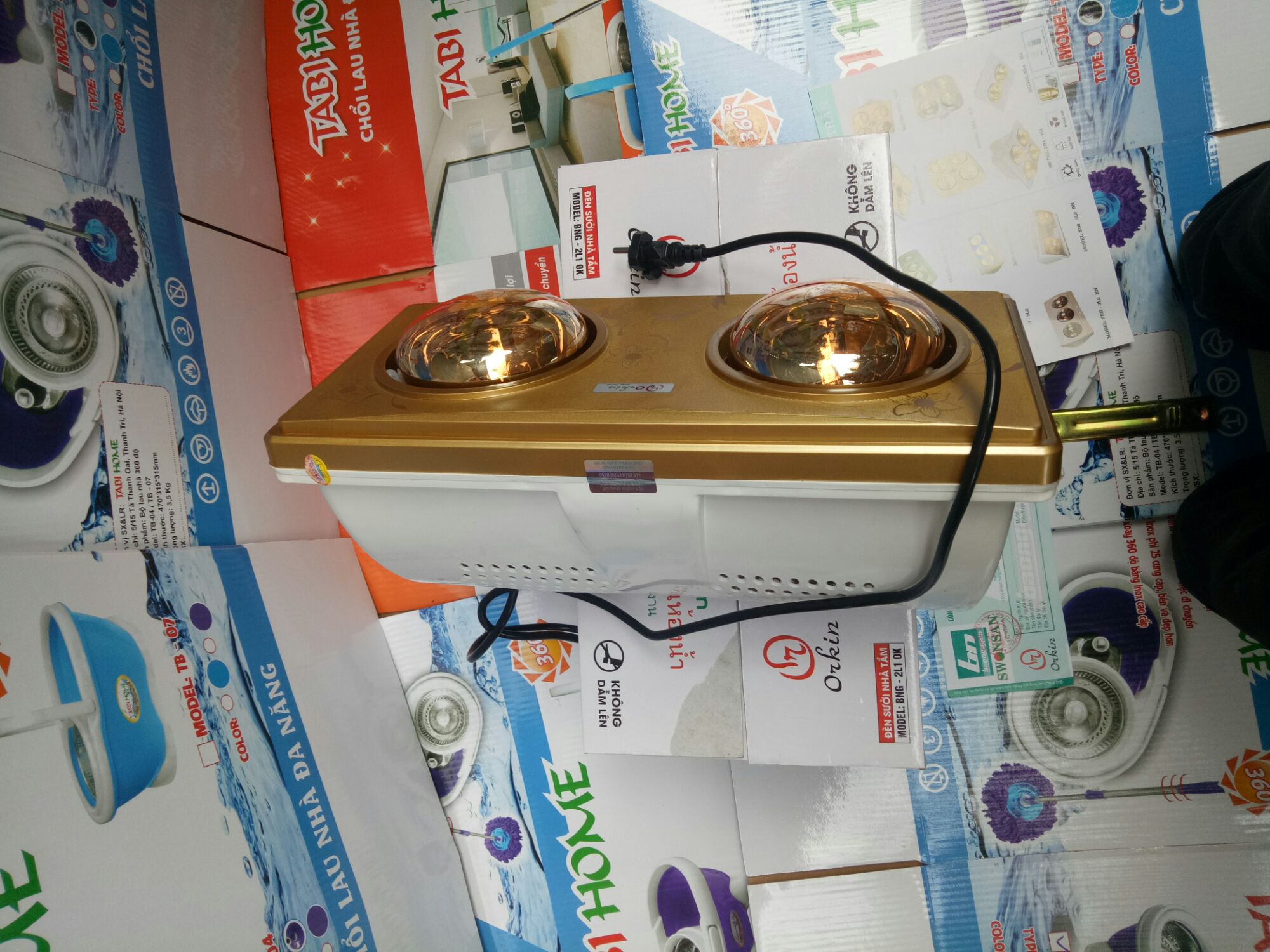 đèn sưởi nhà tắm Orkin 2 bóng