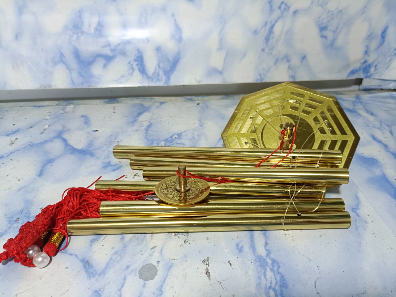 Chuông gió đồng 6 ống thanh vang