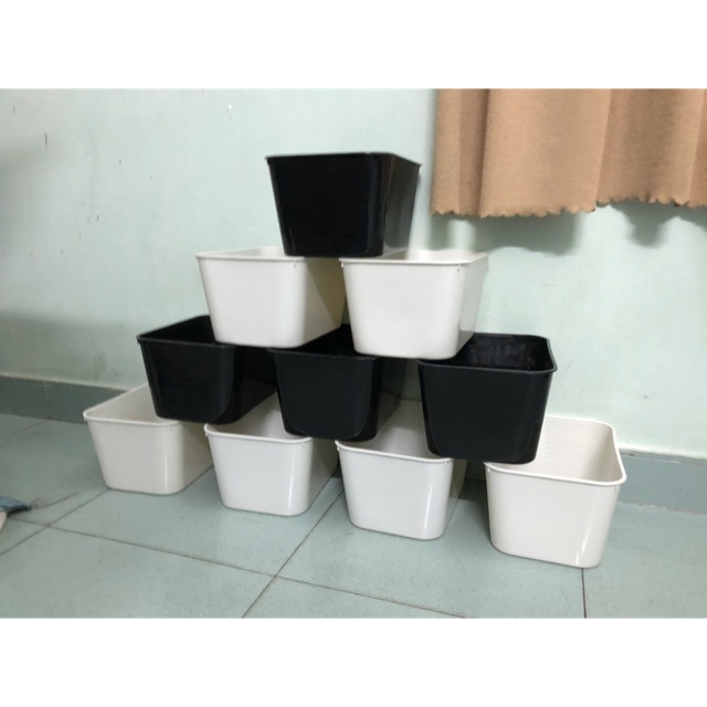 [HCM]Khay Nhựa Nuôi Cá|Đen (3 Cái)