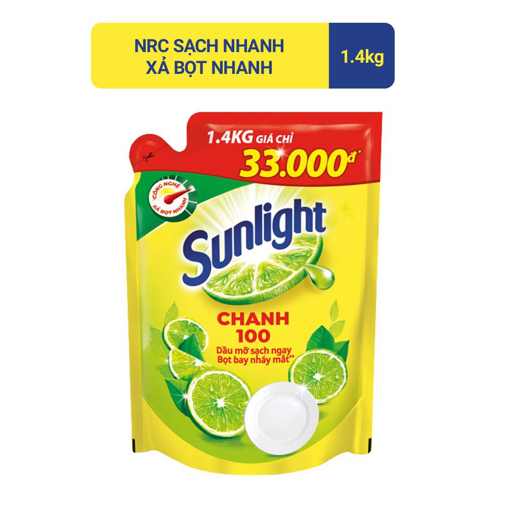Nước Rửa Chén Sunlight Trà Xanh/ Chanh Túi 750Ml (Giao Màu Ngẫu Nhiên)