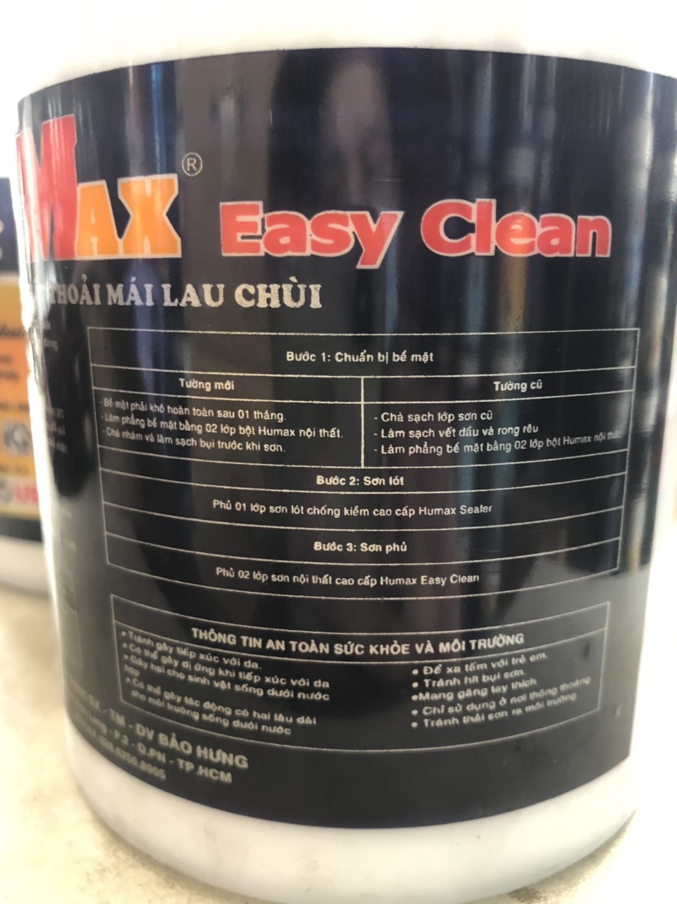 SƠN TRONG NHÀ LAU CHÙI EASY LEAN 1lít/ Trắng