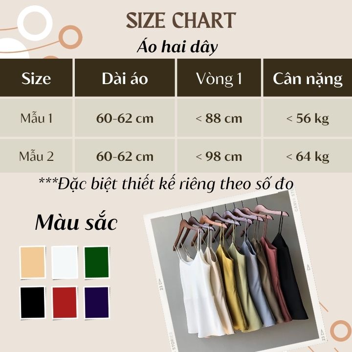 Áo hai dây lụa cổ tim mặc trong vest, blazer, áo lụa 2 dây có size chất lụa satin cao cấp mịn, mát