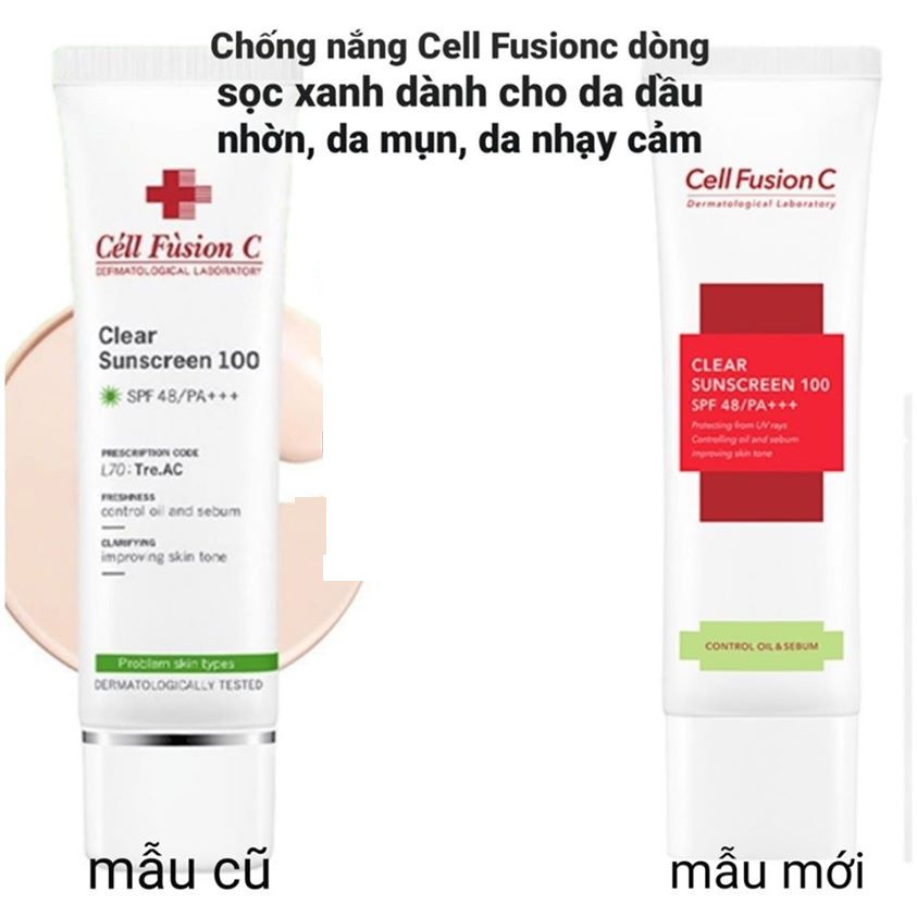 Kem chống nắng cell fusion c clear sunscreen 100 spf 48/pa+++