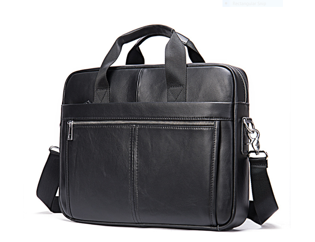 Túi xách nam 100% da bò thật cao cấp phong cách mới 15,6"