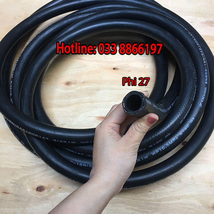 Dây bơm xăng dầu 7m Yokohama phi 27