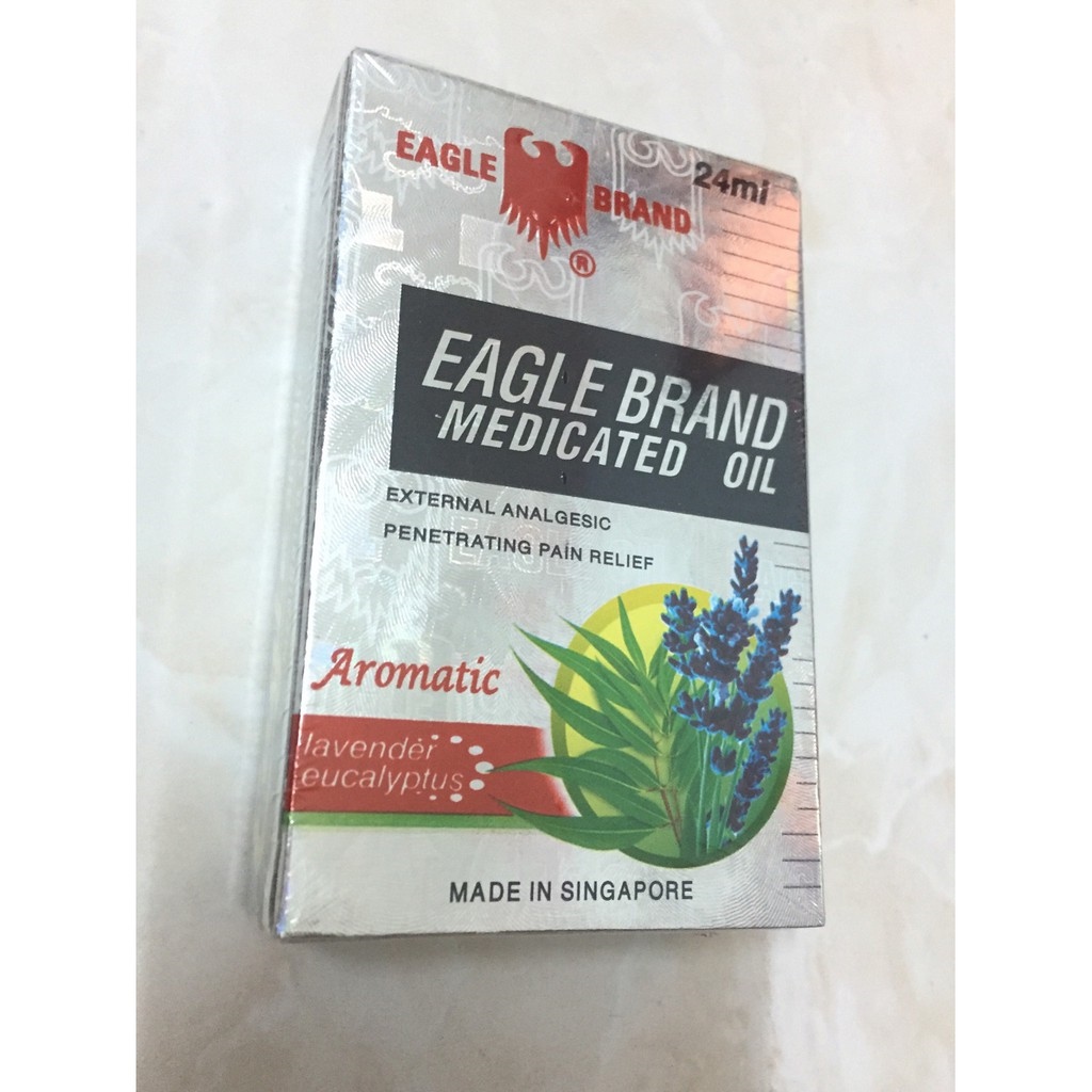 Dầu gió Con Ó Singapore Eagle Brand 3ml 12ml và 24ml