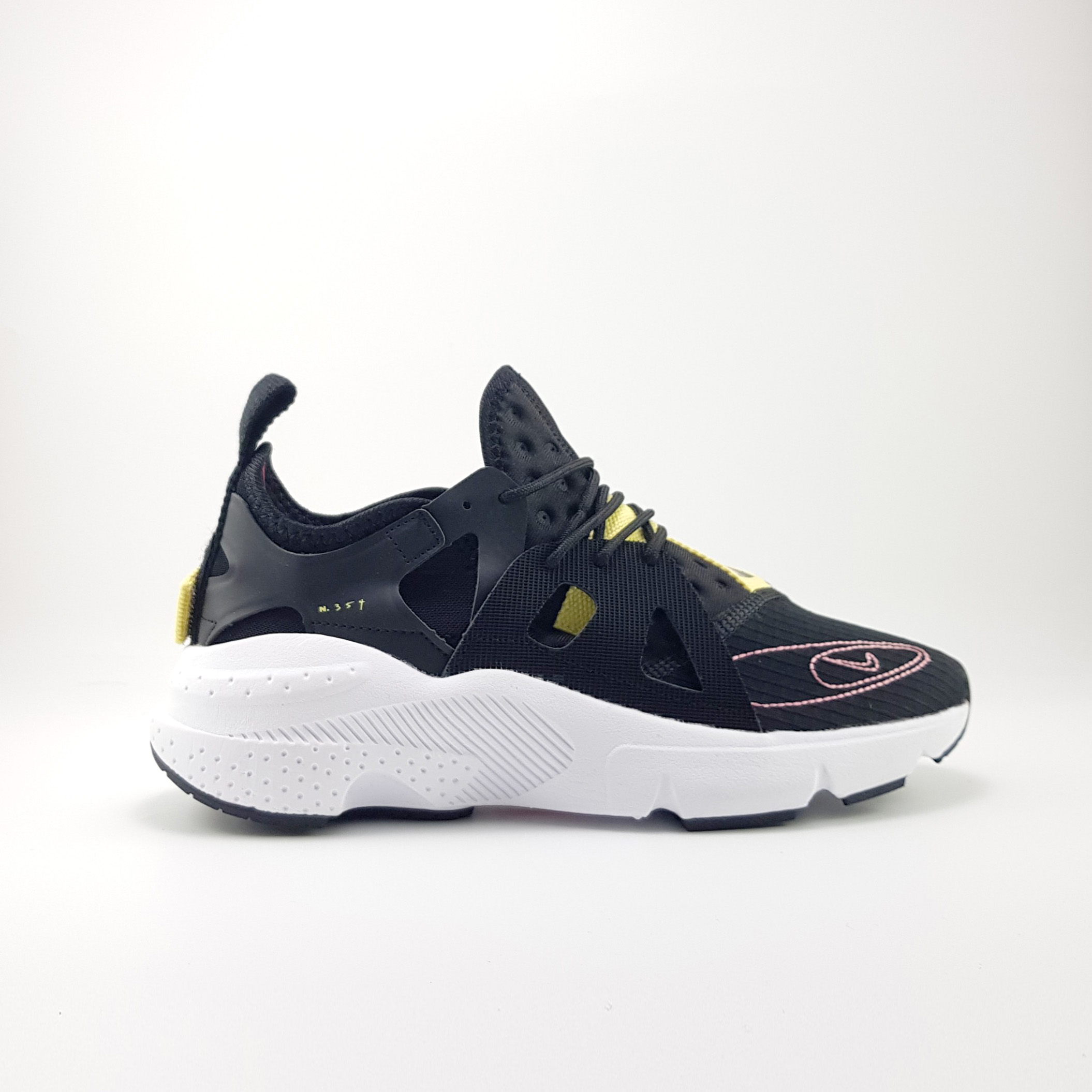 Giày thể thao Huarache N.354 Black White Yellow