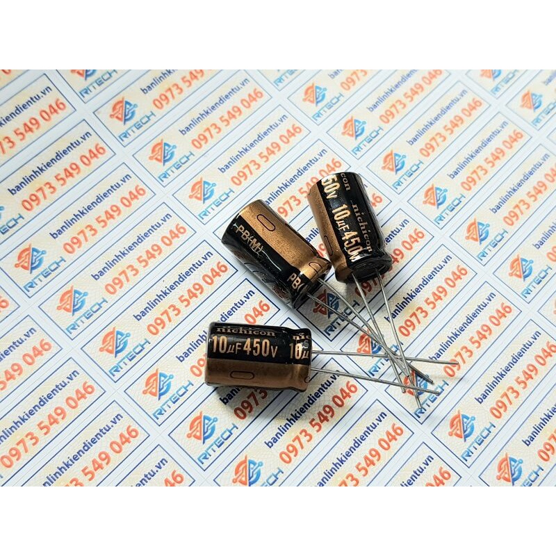 Tụ hóa 450v 10uf kích thước 10x17mm