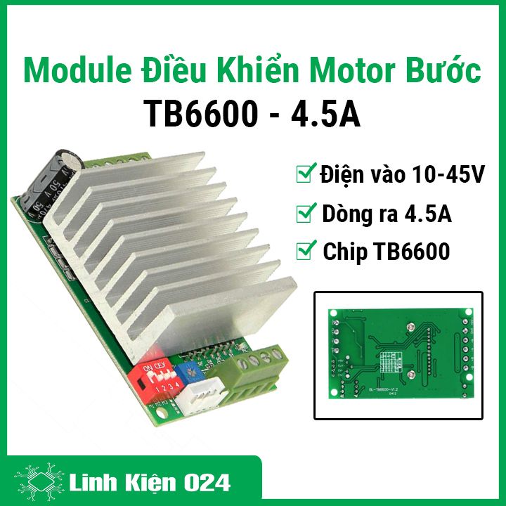 Module điều khiển động cơ bước tb6600 4.5a