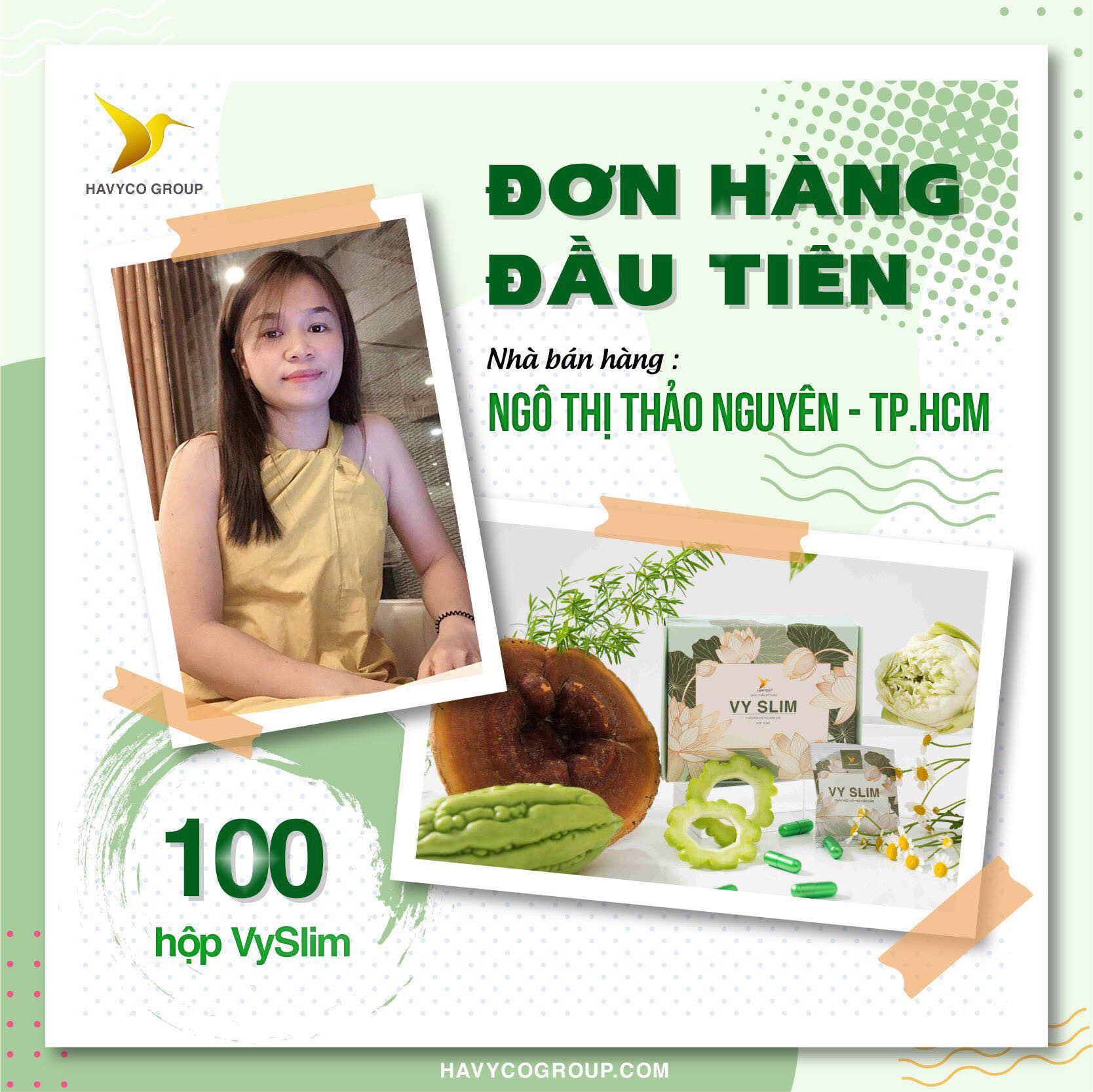Trà Thảo Mộc Giảm Cân mẫu mới Vy Slim (liệu trình 30 ngày)