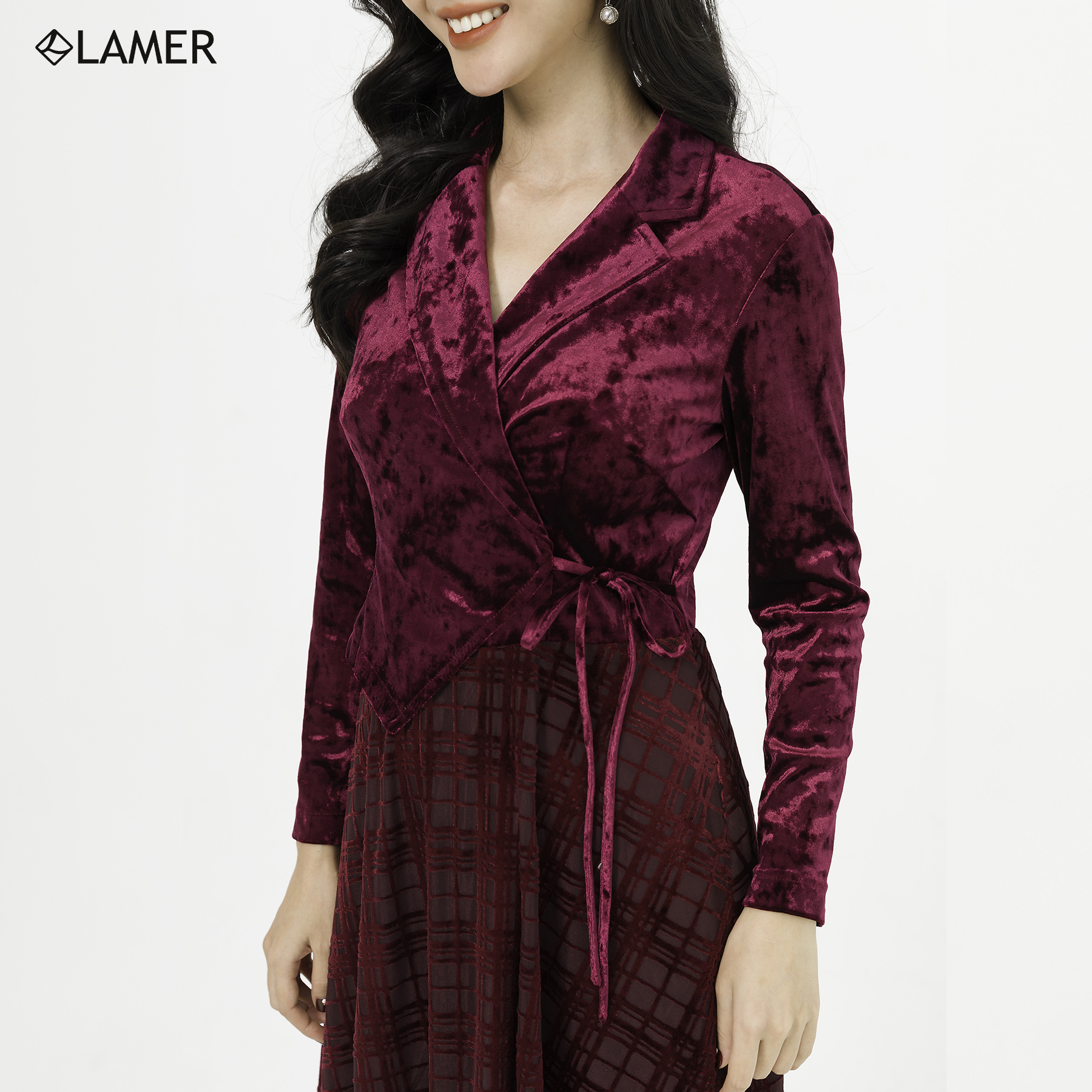 Đầm Dạ Hội Lamer Cổ 2 Ve S63L20Q046