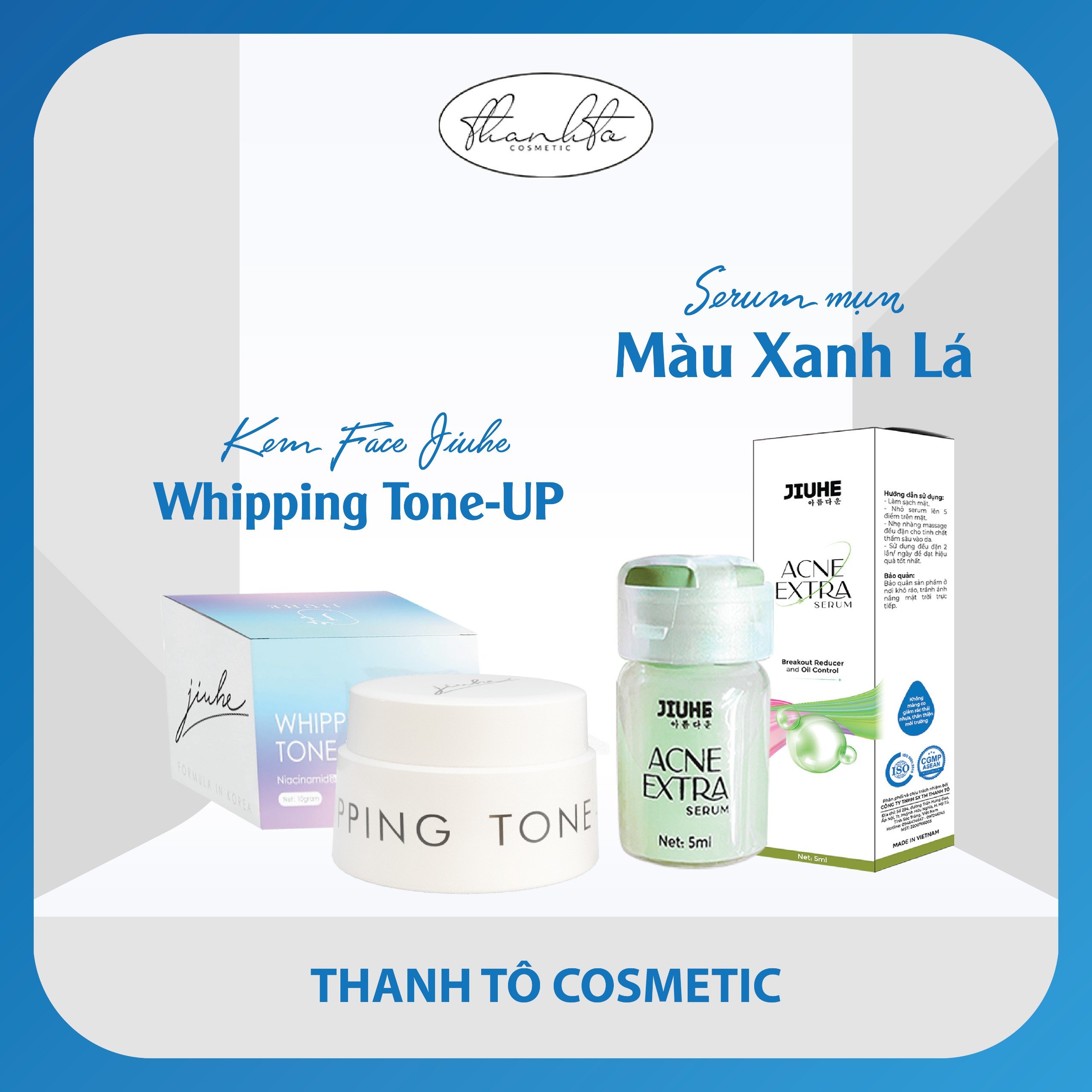 [HCM]COMBO KEM FACE JIUHE VÀ SERUM JIUHE MỤN ACNE EXTRA