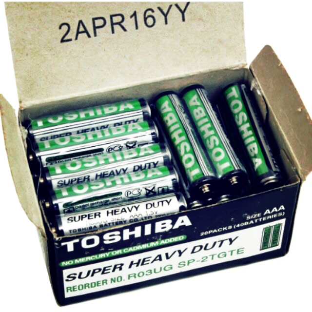 Set 2 viên pin toshiba 3a, cặp pin aaa