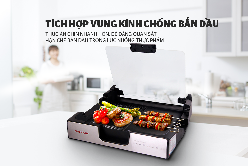 [HCM]BẾP NƯỚNG ĐIỆN SUNHOUSE SHD4603