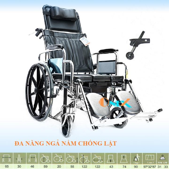 Xe lăn người già ngả nằm chống lật OneX