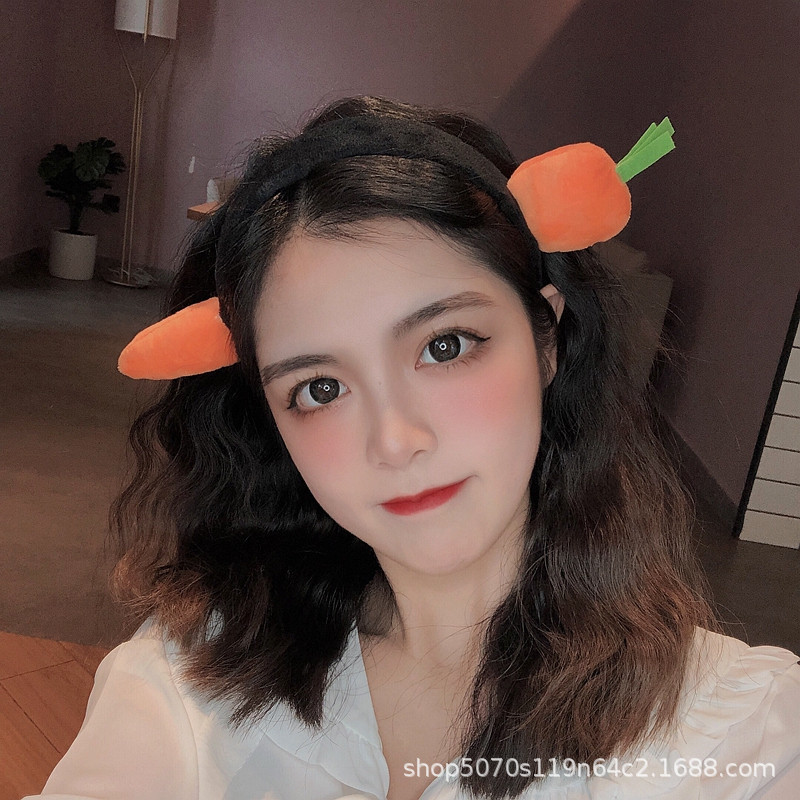 Băng Đô bờm Cài Tóc hình Cá mập, băng đô bờm Cà Rốt Dễ Thương Bờm Tóc Rửa Mặt hottrend