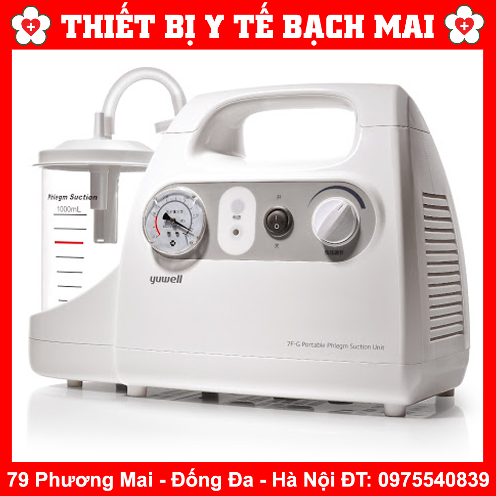 Máy hút dịch, đờm, mũi, họng 1 bình yuwell 7e-c