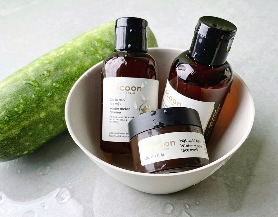 Mặt nạ bí đao the cocoon 30ml da Dầu và mụn ẩn