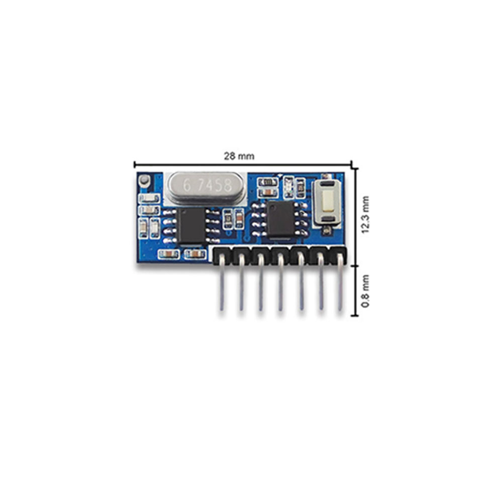 Mạch thu RF 433MHz Học Lệnh RX480 4 kênh 5v 7 chế độ ( module có anten )