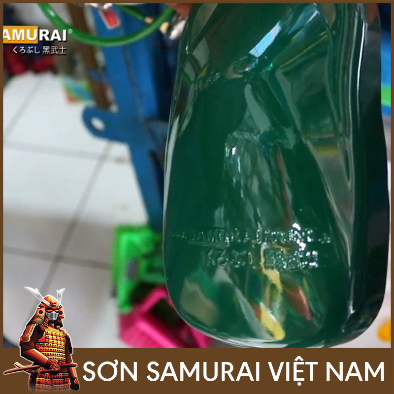 Sơn samurai màu xanh lá - Combo sơn xanh lá 162 sơn xịt samurai