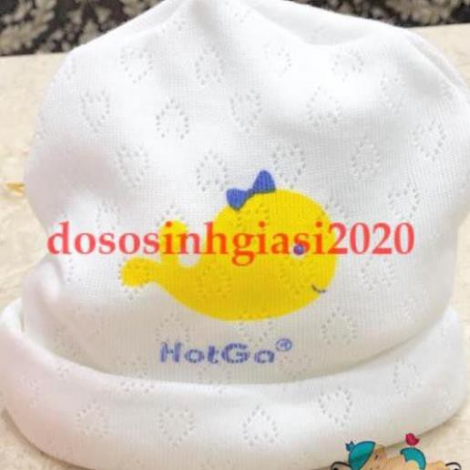 [HCM]Mũ sơ sinh/ Nón sơ sinh Hotga cho bé 0-2 tháng
