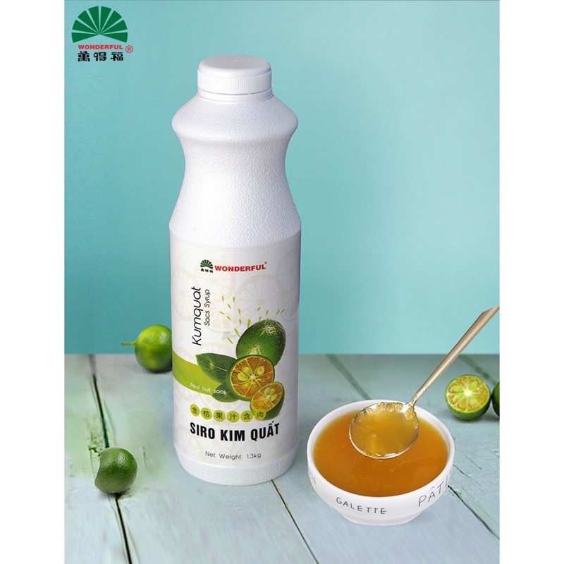 Siro Bưởi đỏ, Kim quất, Chanh Wonderful (có tép)