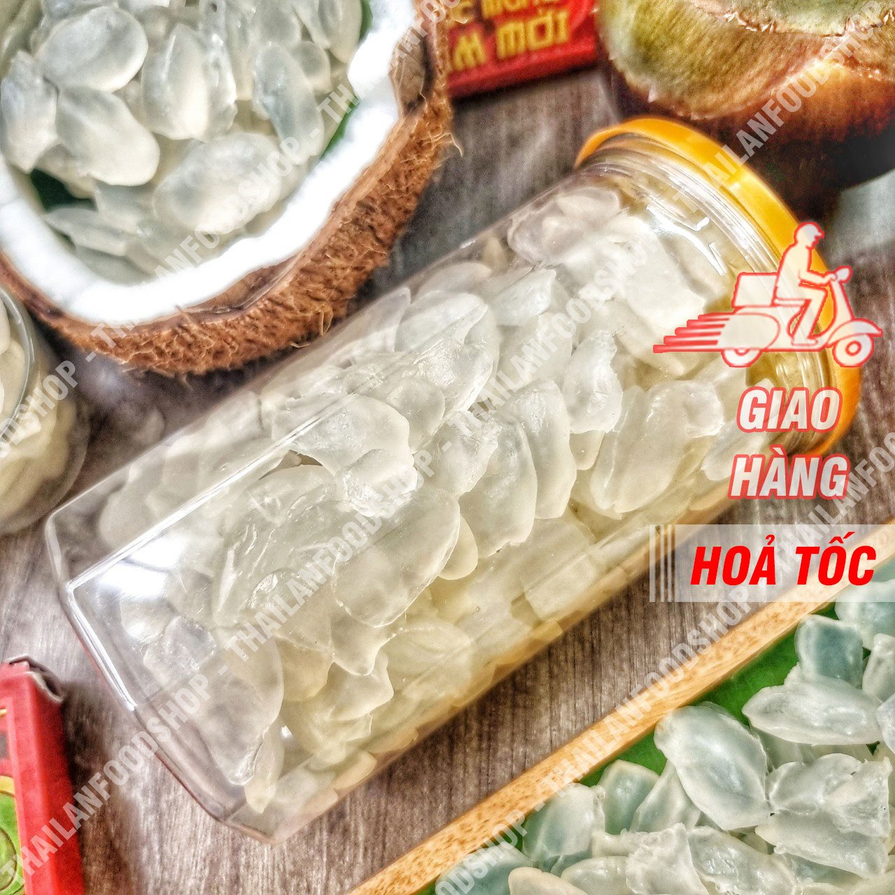 Thốt Nốt Sấy Dẻo Không Đường - Lon 500gr