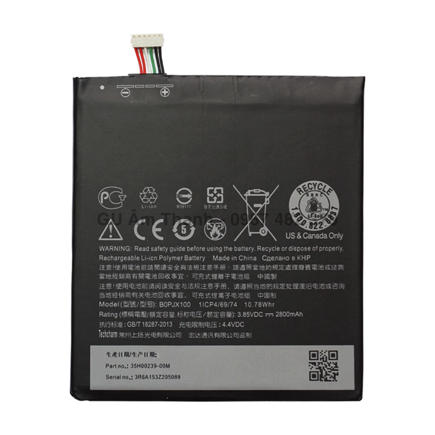 Pin cho htc one e9 dung lượng 2800mah