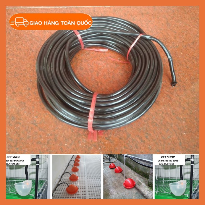 Dây Tio Đen, Dây Dẫn Nước Cho Thỏ, Bồ Câu, Chim Cút Chống Mọc Rêu, Mềm, Dễ Lắp Đặt