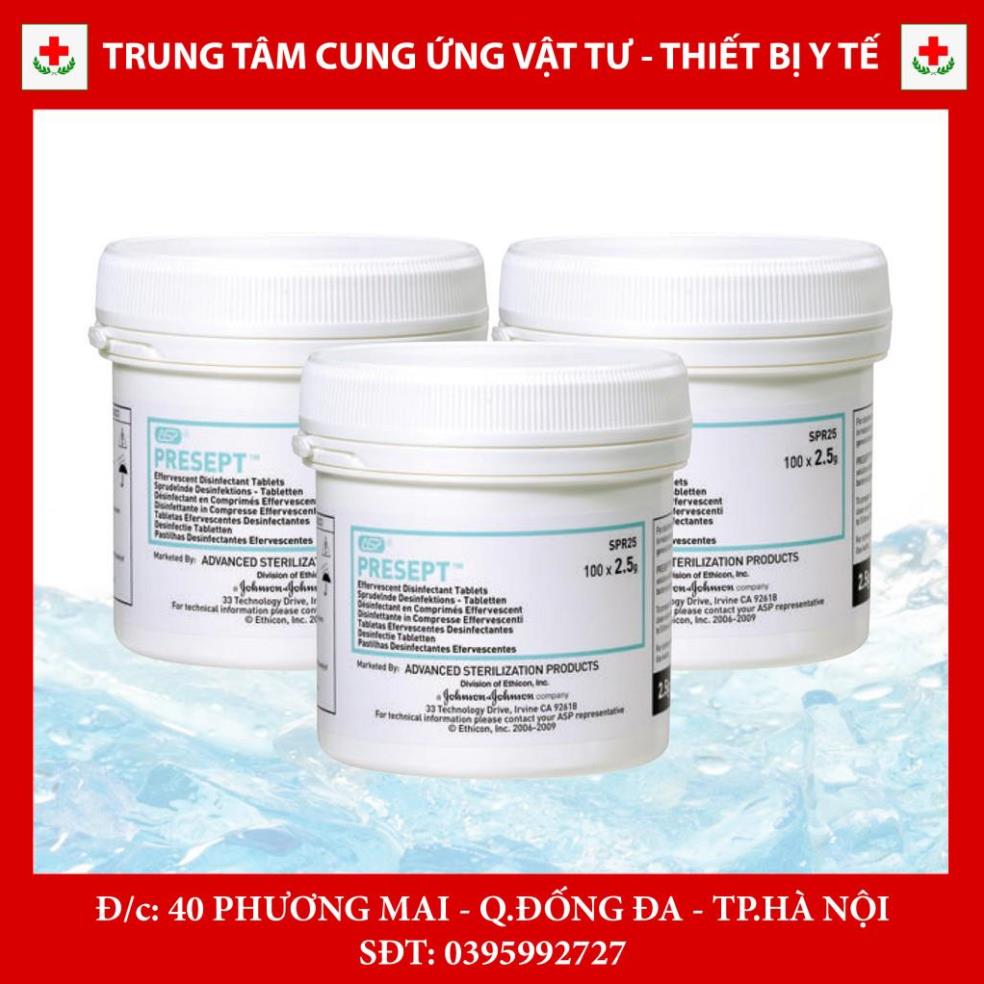 Viên khử trùng sát khuẩn Presept (hộp 100 viên)