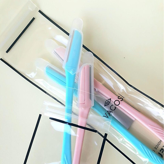 [CHÍNH HÃNG] Bộ 2 Dao Cạo Chân Mày Vacosi Eyebrow Knife DC01 Hàn Quốc