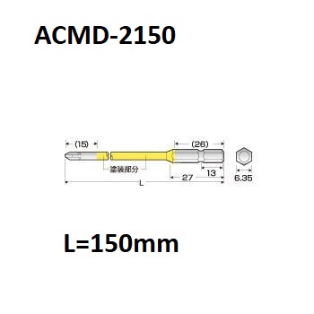 [HCM]Vỉ 2 mũi vít +2 ACMD Anex Nhật Bản