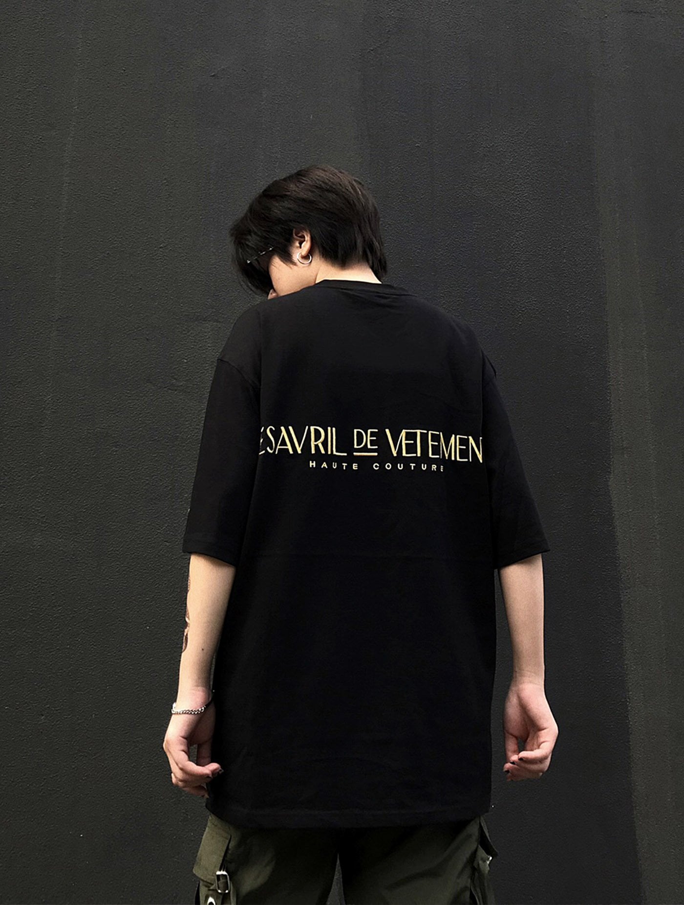 Áo thun LDV Black Gold Brilliante Tee Shirt