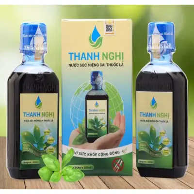 [HCM]Hộp 2 chai x 200ml nước cai thuốc lá thuốc lào thảo dược cao cấp Thanh Nghị 100%