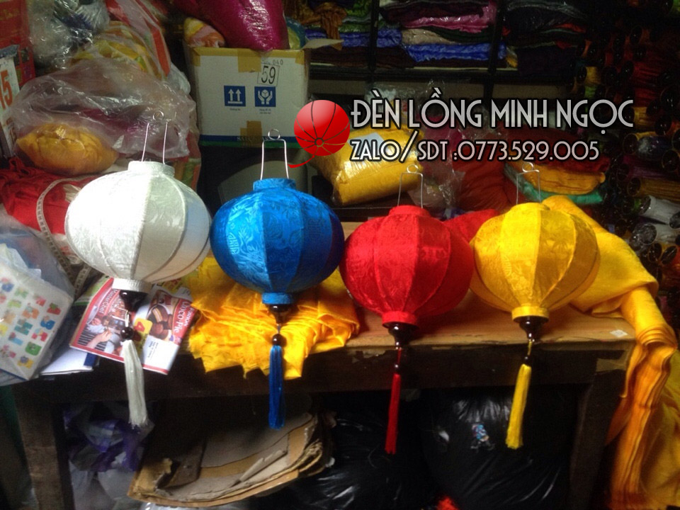 Đèn lồng Hội An kiểu tròn 30cm