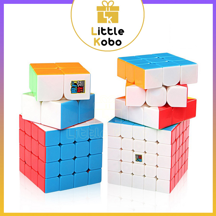 Bộ Sưu Tập Rubik Không Viền Stickerless MoYu MeiLong 2x2 3x3 4x4 5x5 Hàng Đẹp Xoay Trơn Siêu Bền Rubic Đồ Chơi Trí Tuệ Trẻ Em Phát Triển Tư Duy - Little Kobo