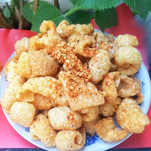 200g Da heo cháy tỏi Loại Ngon