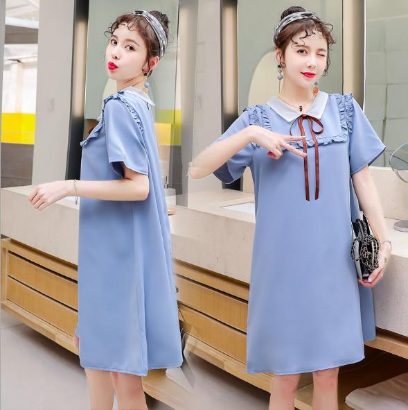 Đầm bầu - dáng suông cổ sen bèo cao cấp