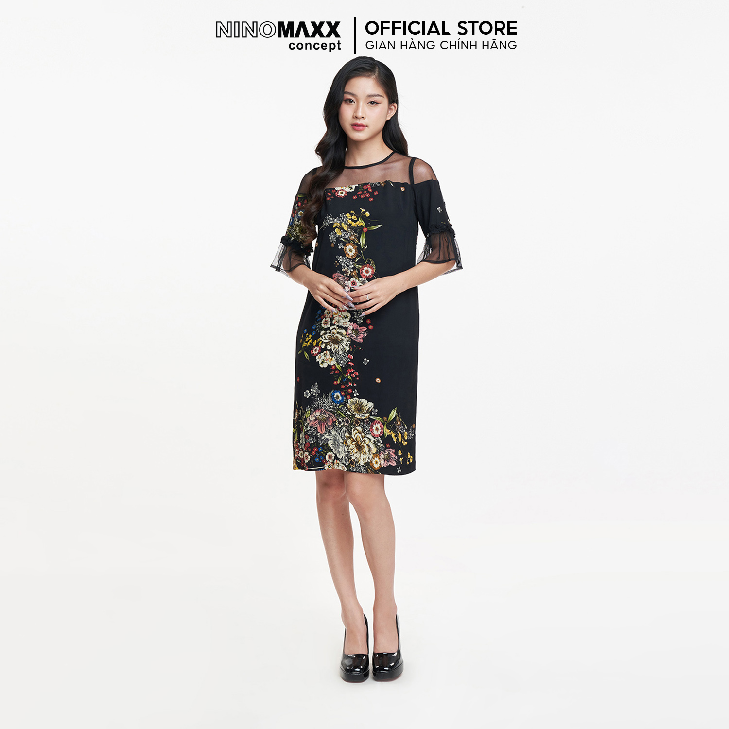 N&M Đầm thời trang Nữ họa tiết hoa 1905111