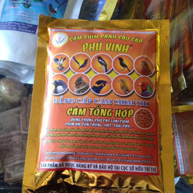 Cám phú vinh tổng hợp 200gr - thức ăn chim cao cấp