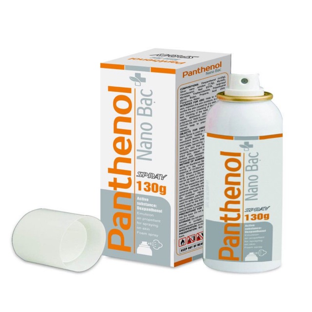 Xịt bỏng panthenol nano bạc chai 130g