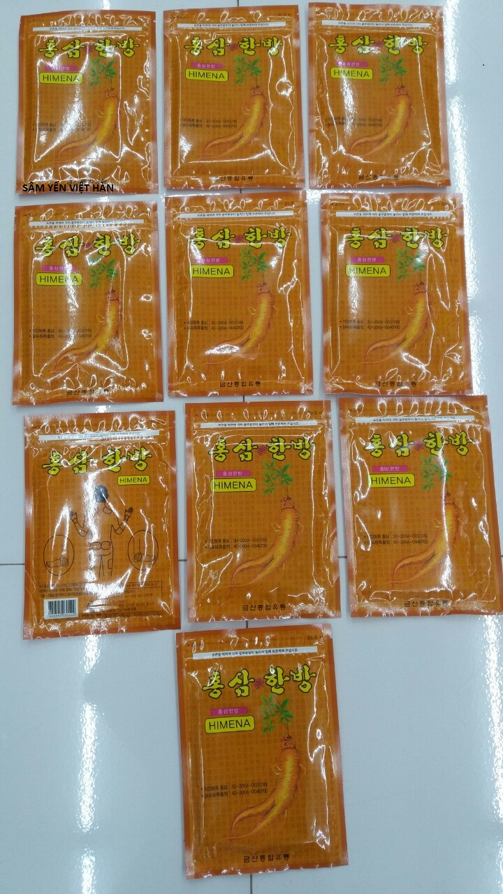 [HCM]COMBO 10 TÚI CAO DÁN HỒNG SÂM HÀN QUỐC HIMENA - 200 MIẾNG