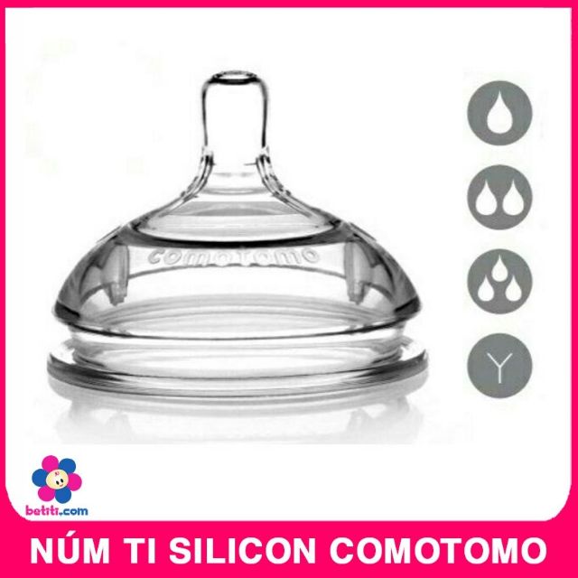 Núm tI siêu mềm thay thế bình sữa comotomo (1 chiếc)