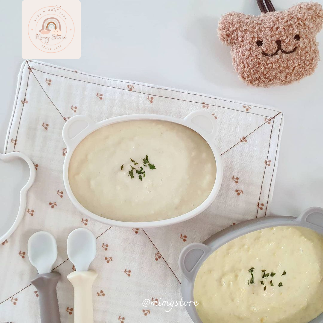 Bát Ăn Dặm Silicone Hình Gấu BLUEMAMA