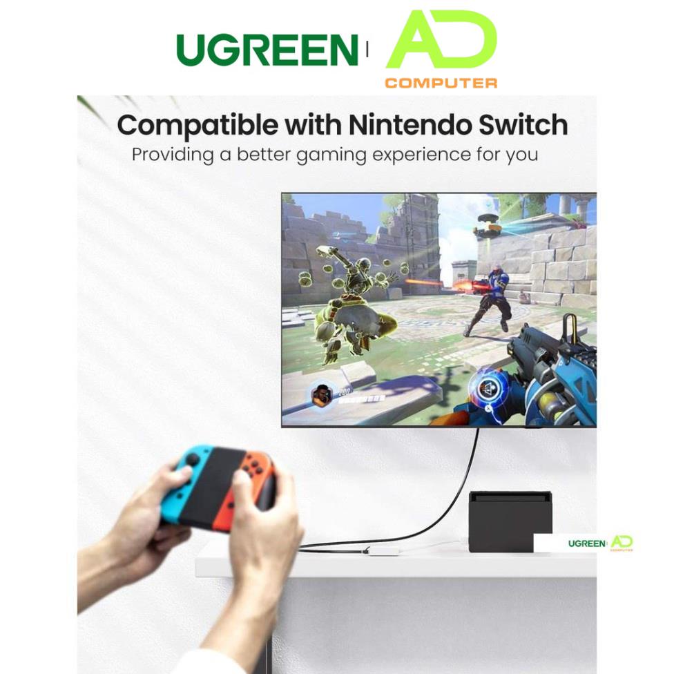 Dây UGREEN USB 2.0 sang 10/100mbps Lan chip AXIS88772 CR110