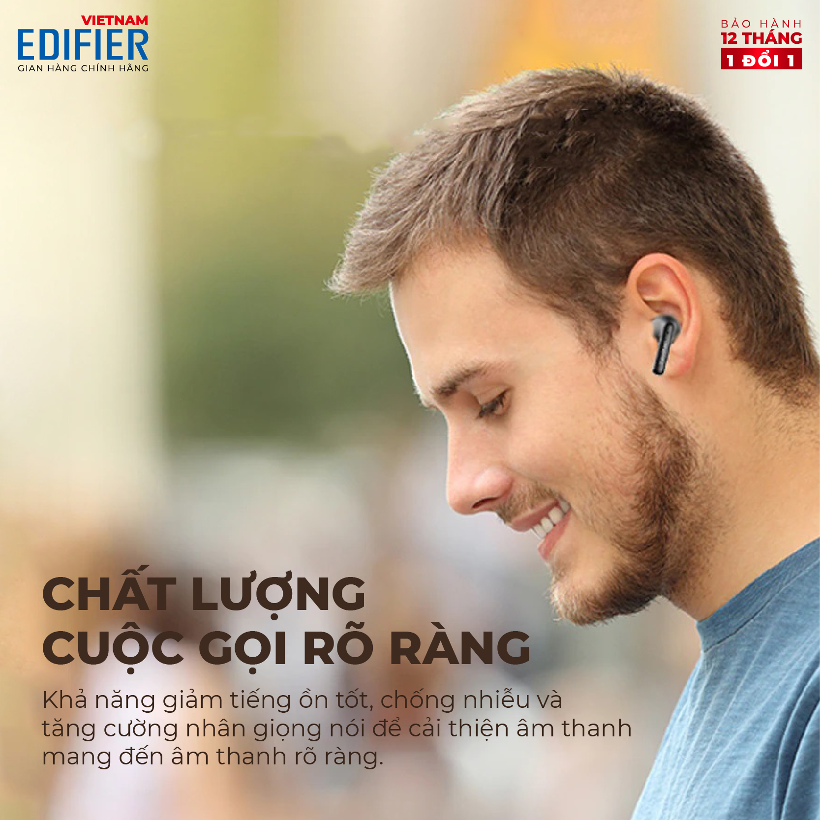 Tai nghe Bluetooth EDIFIER X2 / X2S | Thời lượng pin 28 giờ | Chống nước IP54 | Chống ồn chơi game | Bảo Hành 12 Tháng