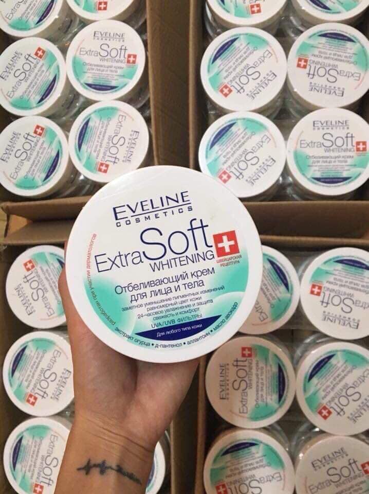 [HÀNG XÁCH TAY NGA] ☁️Kem dưỡng trắng da Eveline Extra Soft Whitening☁️ (Russianmart Linh Sơn)